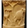 Image 6 : RELIEF CARVED AFRICAN IVORY TUSK VASE