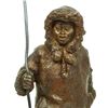 Image 2 : BRONZE INUIT SPEARMAN ON ROCK CRYSTAL BASE