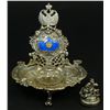 Image 2 : RUSSIAN SILVER ENAMELED FOOTED VANITY PIECE