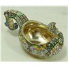 Image 1 : RUSSIAN STERLING SILVER ENAMELED KOVSH