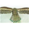 Image 5 : ENAMELED STERLING SILVER EAGLE ON JADE BASE