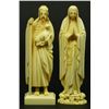 Image 1 : TWO CONTINENTAL CARVED IVORY RELIGIOUS FIGURES