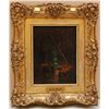 Image 2 : HUDSON KITCHELL OIL PAINTING ON BOARD NIGHT SCENE