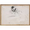 Image 1 : JEAN LOUIS FORAIN DRAWING DEPICTING MAN & CHILD
