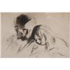 Image 3 : JEAN LOUIS FORAIN DRAWING DEPICTING MAN & CHILD