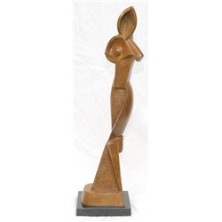 ABSTRACT BRONZE SCULPTURE AFTER ARCHIPENKO