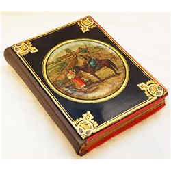 ANTIQUE RUSSIAN PAPIER MACHE LACQUER PICTURE ALBUM