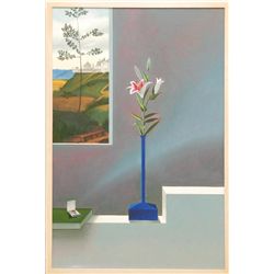 BRUCE COHEN OIL PAINTING ON CANVAS DATED 1985