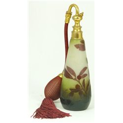 GALLE CAMEO GLASS ATOMIZER PERFUME BOTTLE