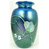 Image 3 : ORIENT & FLUME IRIDESCENT ART GLASS FLORAL VASE