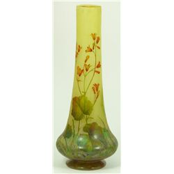 DAUM NANCY CAMEO ART GLASS VASE