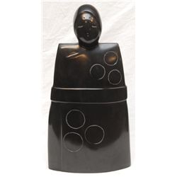 KUKI BLACK MARBLE SCULPTURE OF TORSO