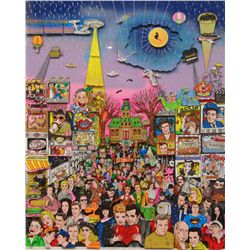 FAZZINO 3-D SERIGRAPH 'REMEMBERING 60's T.V."