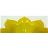 Image 2 : CHINESE YELLOW PEKING LOTUS FORM GLASS BOWL