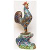 Image 1 : CHINESE CLOISONNE ENAMELED ROOSTER 39"