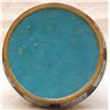 Image 6 : CHINESE CLOISONNE COBALT BLUE VASE