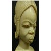 Image 2 : AFRICAN CARVED IVORY FEMALE BUST w BASKET