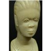 Image 2 : AFRICAN CARVED IVORY FEMALE BUST ON BASE