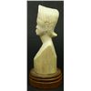 Image 3 : AFRICAN CARVED IVORY FEMALE BUST ON BASE
