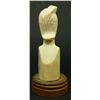 Image 4 : AFRICAN CARVED IVORY FEMALE BUST ON BASE