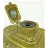 Image 4 : ANTIQUE FRENCH BRASS DOUBLE INKWELL