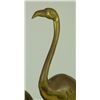 Image 3 : BRASS FLAMINGO GROUP SCULPTURE ON MARBLE BASE
