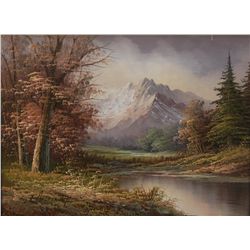 JAMES HARDING LANDSCAPE OIL PAINTING ON CANVAS