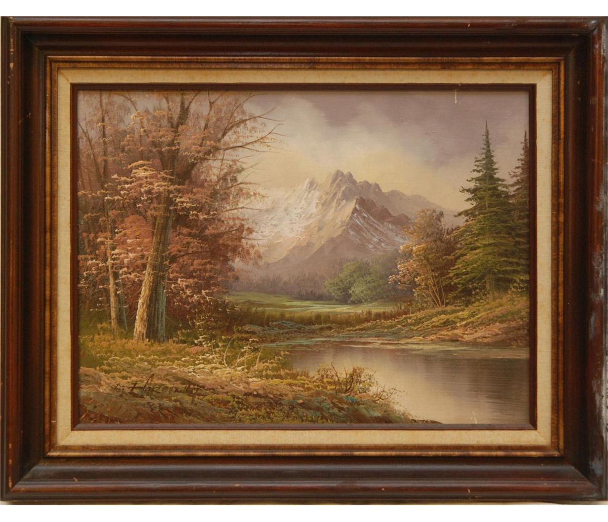 JAMES HARDING LANDSCAPE OIL PAINTING ON CANVAS