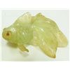 Image 1 : CHINESE HAND CARVED SERPENTINE JADE KOI FISH