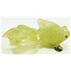 Image 2 : CHINESE HAND CARVED SERPENTINE JADE KOI FISH