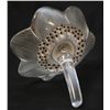 Image 3 : LALIQUE FRENCH CRYSTAL FLOWER AND SMALL DISH