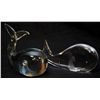 Image 2 : TWO SIGNED GLASS WHALE PAPERWEIGHTS