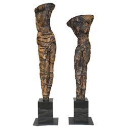 Pr BARBARA SORENSEN 'SIREN' CLAY CERAMICS ON BASES