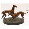 Image 1 : HOFFMAN BRONZE GROUP SCULPTURE OF WHIPPETS