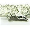 Image 2 : 14K WHITE GOLD DIAMOND BUTTERFLY PIN