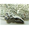 Image 4 : 14K WHITE GOLD DIAMOND BUTTERFLY PIN