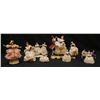 Image 1 : LOT OF 10 DRESDEN GERMAN LACE PORCELAIN FIGURES