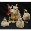 Image 3 : LOT OF 10 DRESDEN GERMAN LACE PORCELAIN FIGURES