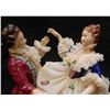 Image 4 : LOT OF 10 DRESDEN GERMAN LACE PORCELAIN FIGURES