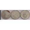 Image 1 : THREE 1921 MORGAN SILVER DOLLARS