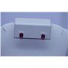 Image 1 : 8.05 CTW RUBY EARRINGS .925 STERLING SILVER