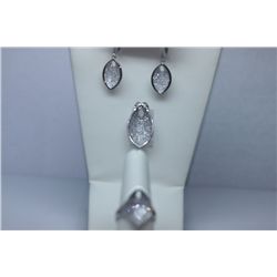 13.54 CTW CZ MICRO PAVE SETTING SET .925 STERLING SILVE