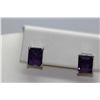 Image 1 : 17.65 CTW AMETHYST EARINGS .925 STERLING SILVER