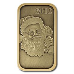 Christmas 2012 Bronze Bar X-1 Santa (with ornament hold