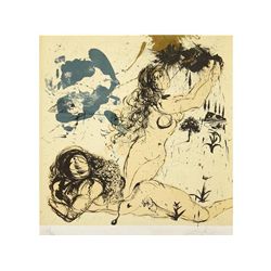 1971. GRABADO: DALI; SUBIRACHS; PONÇ, JOAN; GRAU-GARRIGA, JOSEP; CORBERO, XAVIER: CALENDARIO 5 ARTIS