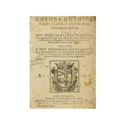 1658. LIBRO: (HISTORIA ESPAÑA). SAAVEDRA FAXARDO, DIEGO: CORONA GOTHICA. CASTELLANA Y AUSTRIACA. Mad