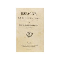 1844. LIBRO: (VIAJES-ESPAÑA). L´UNIVERS. HISTOIRE ET DESCRIPTION DE TOUS LES PEUPLES. ESPAGNE. Paris