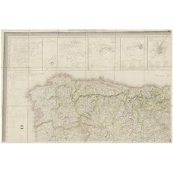 1831. MAPA: (ESPAÑA). DONNET, ALEJO: MAPA CIVIL Y MILITAR DE ESPAÑA Y PORTUGAL CON LA NUEVA DIVISION