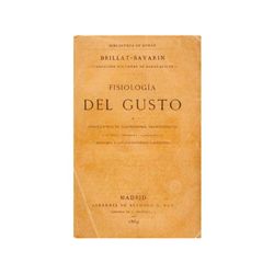 1869. LIBRO: (GASTRONOMIA). BRILLAT-SAVARIN, JEAN-ANTHELME: FISIOLOGÍA DEL GUSTO O MEDITACIONES DE G