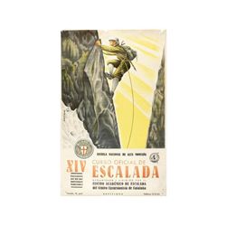 ESCUELA OFICIAL DE ALTA MONTAÑA. XIV CURSO OFICIAL DE ESCALADA. ARTIGAS. 1940 ca. 49x31 cm. (19,3x12